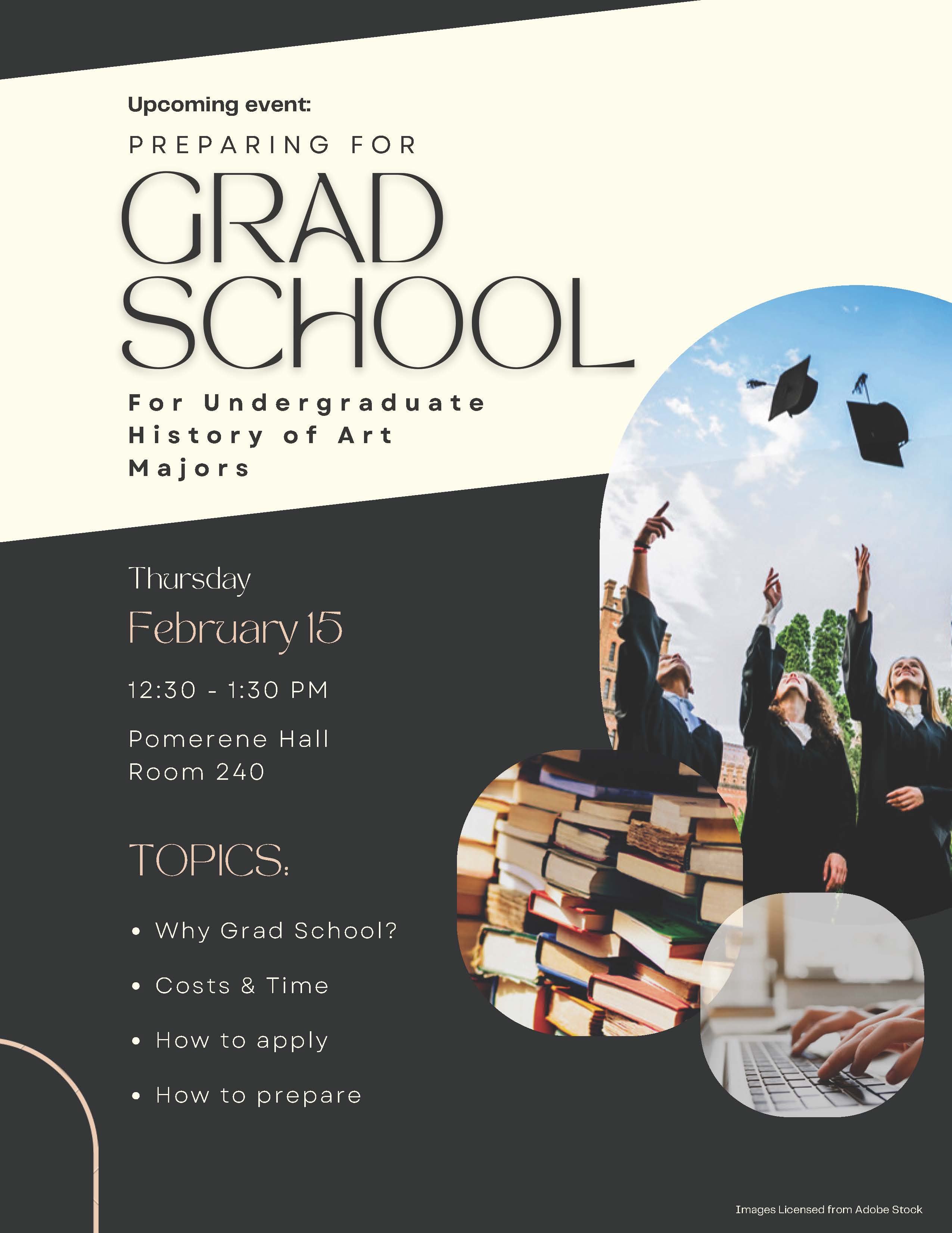 Preparing for grad school flyer
