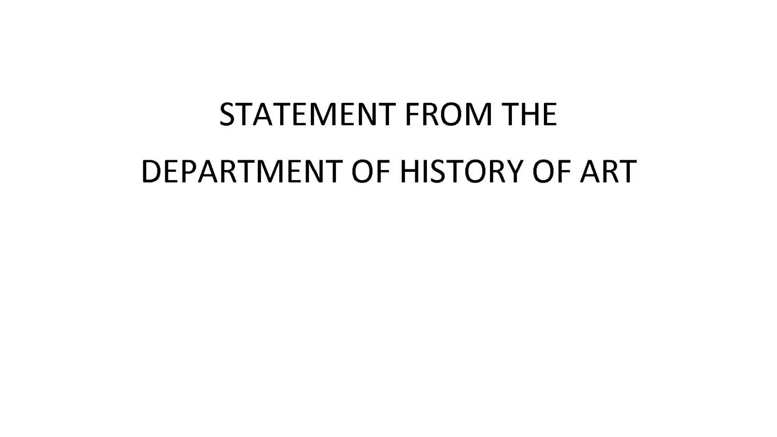 Statement