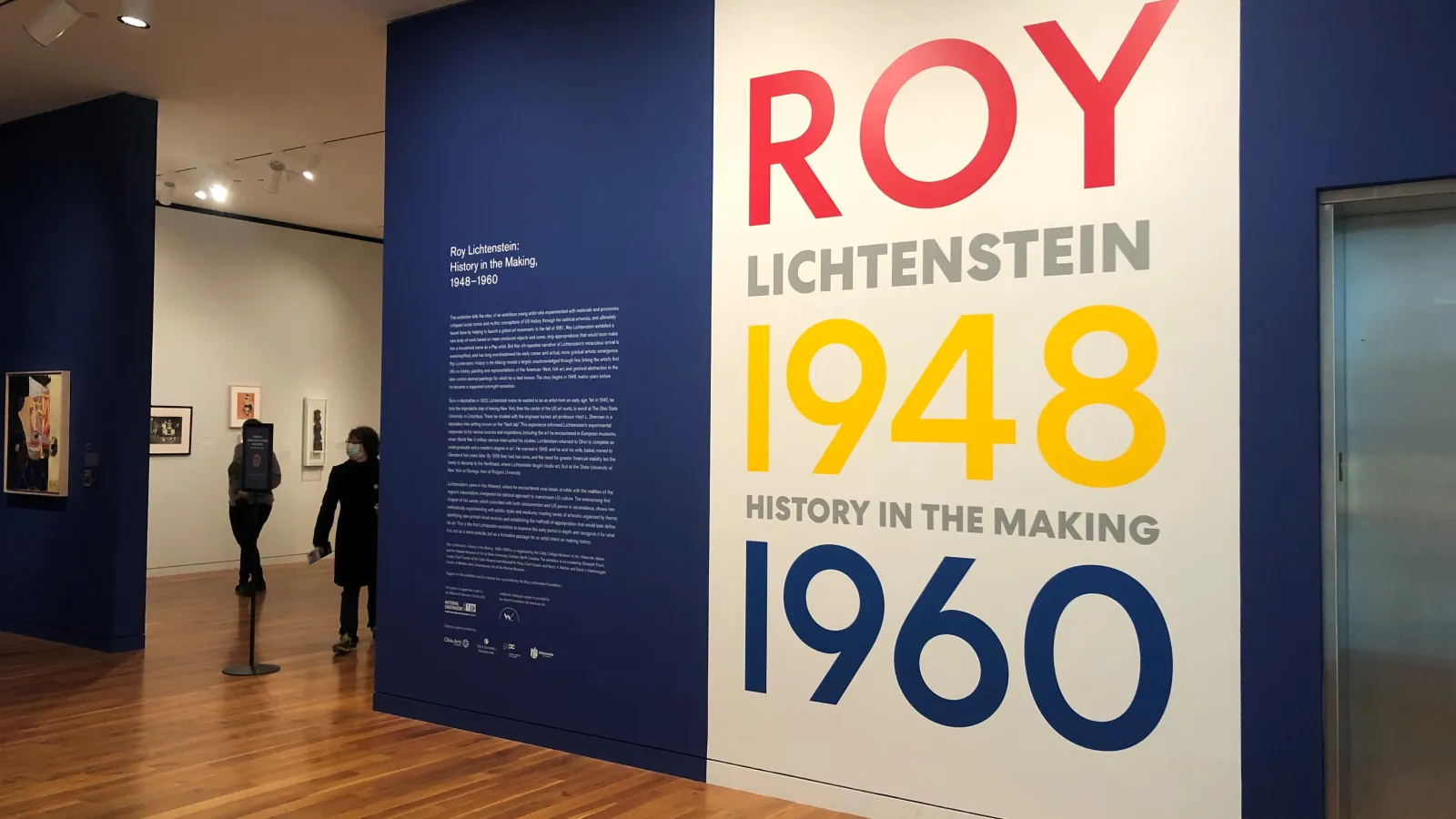  Roy Lichtenstein Exhibition Title Wall