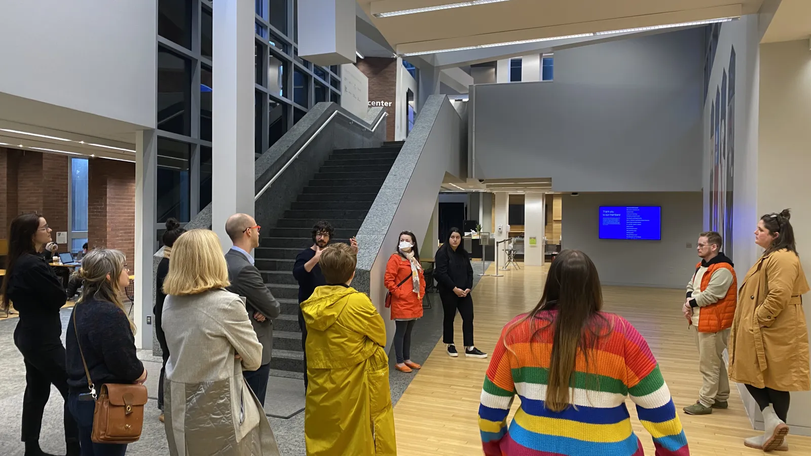 Danny Marcus leading group at Wexner Center for the Arts 