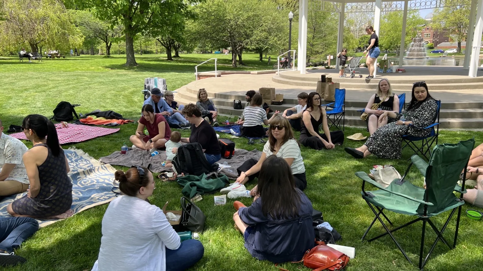 department members at end of year picnic