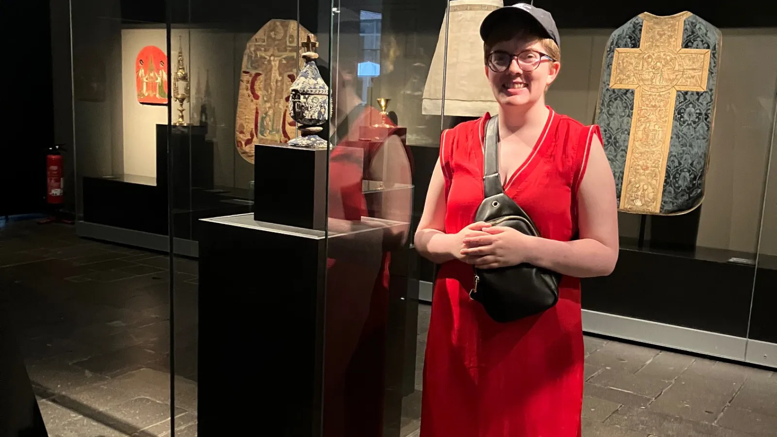 Maggie with beaded ciborium