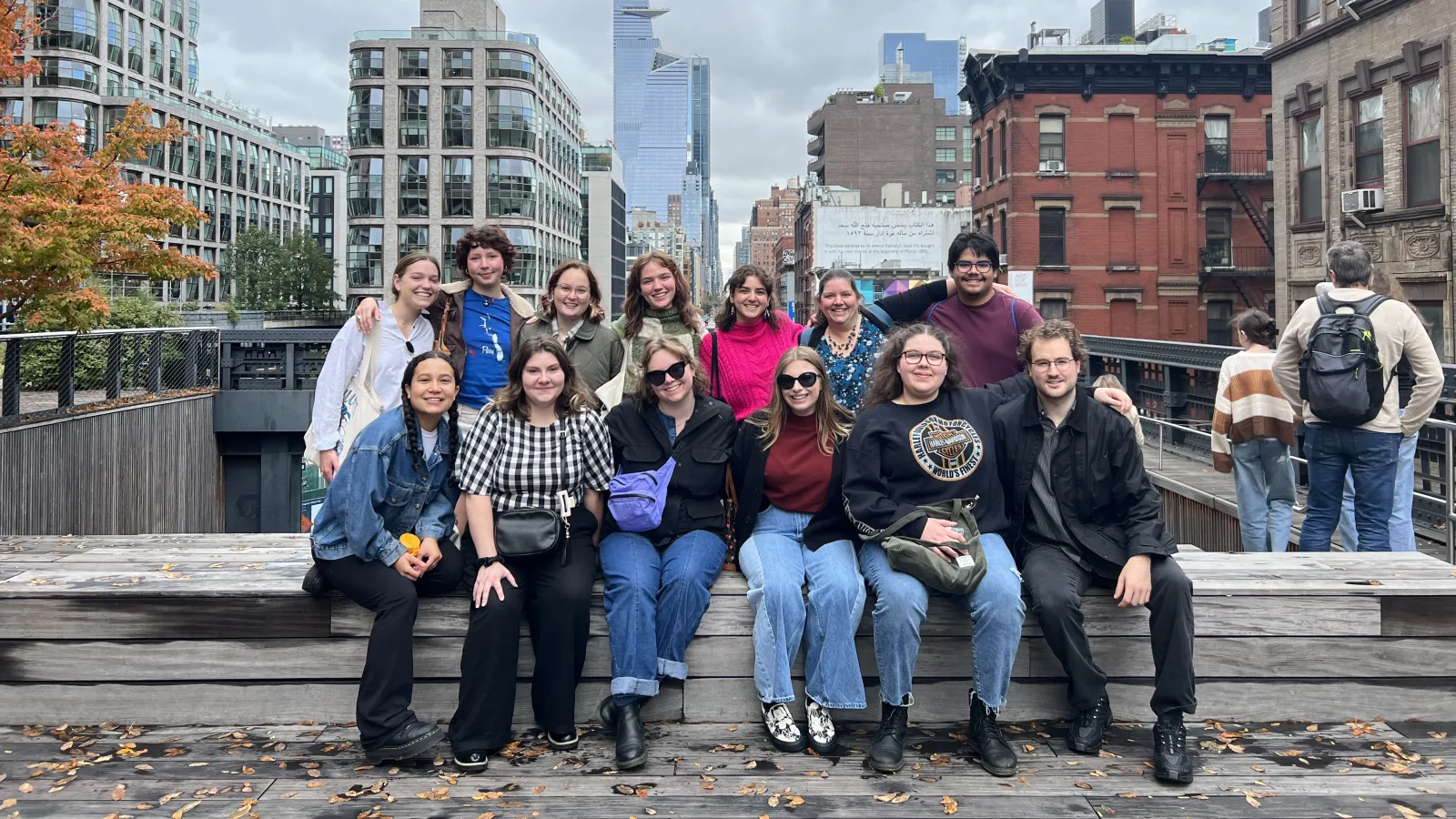 group of students in NYC