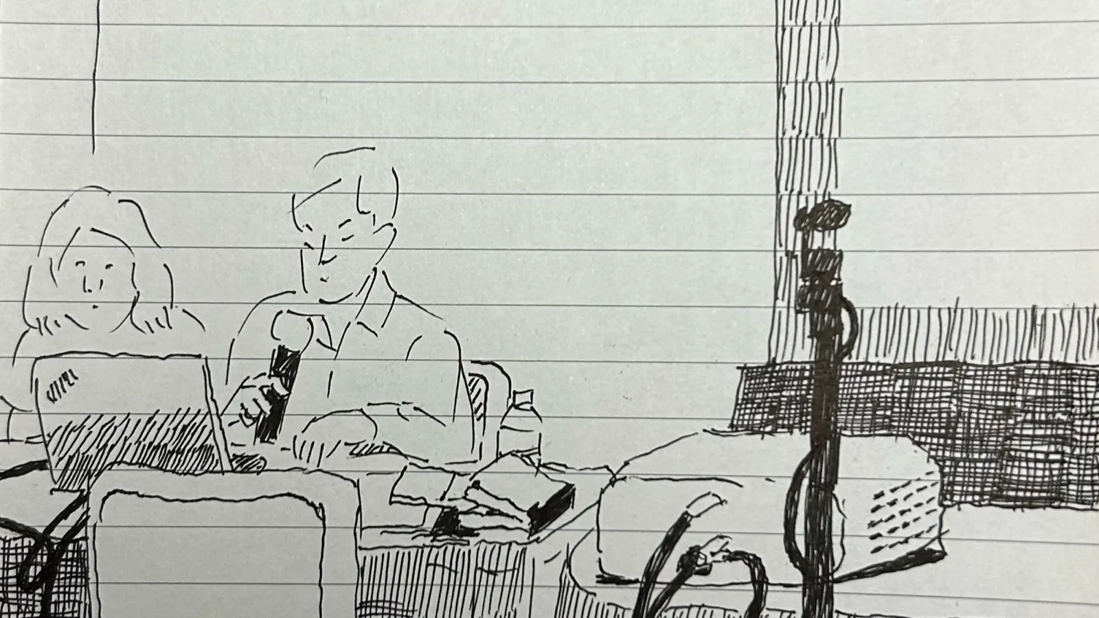 sketch of another view of the presentation