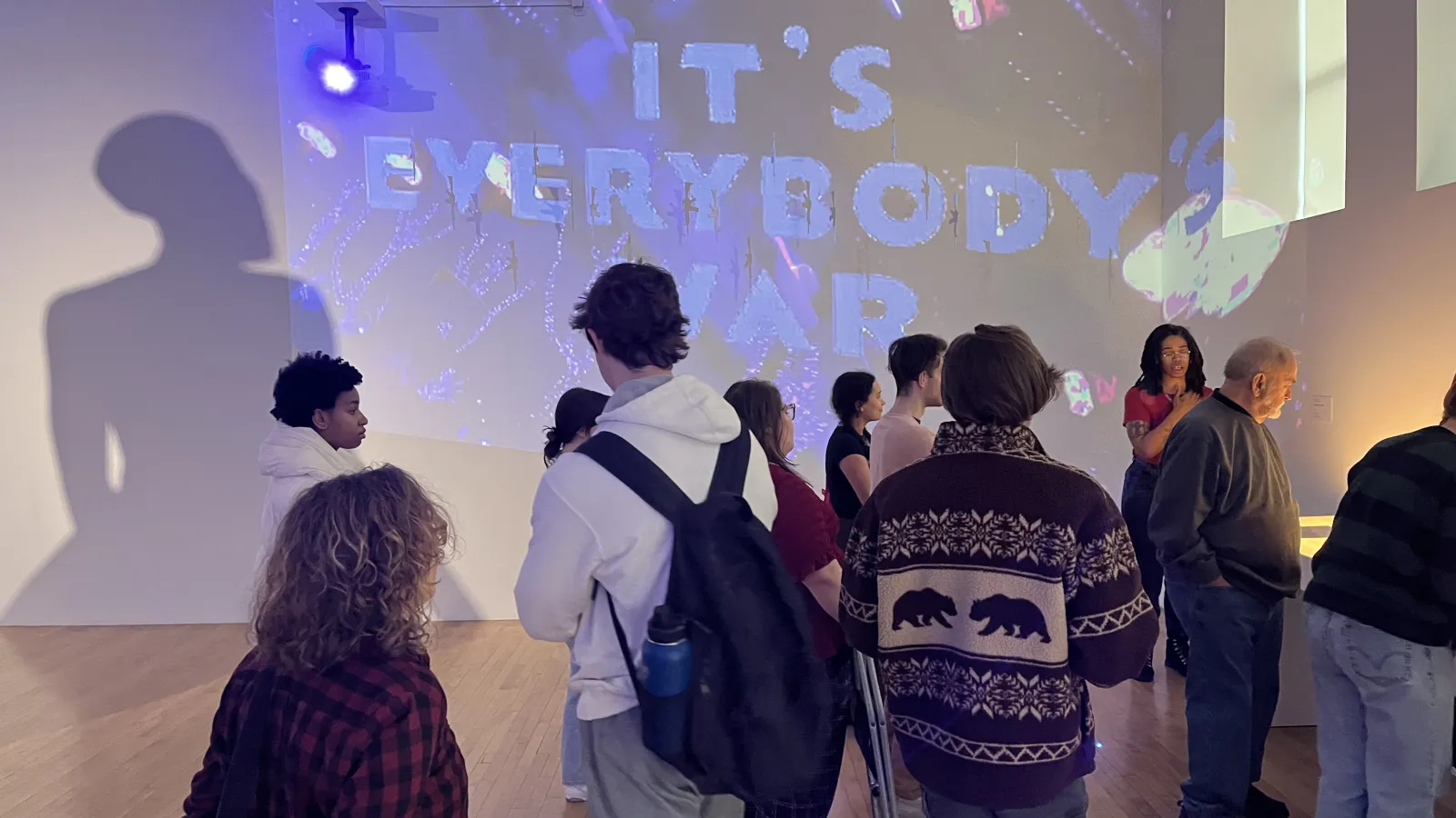 students in exhibit