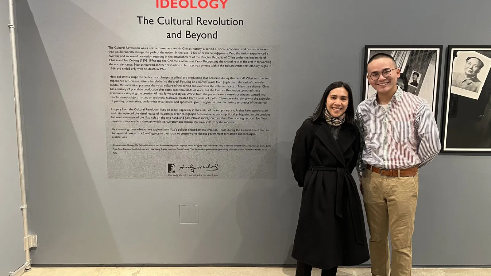 Yifan Li with curator