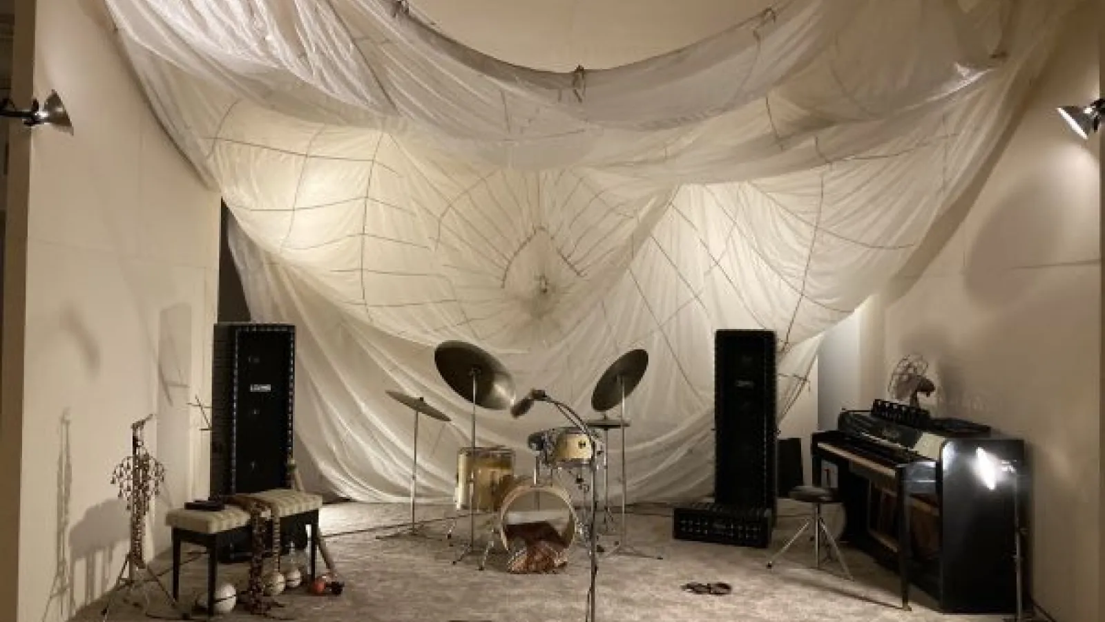 Installation of Jason Moran's "STAGED: Studio Rivbea"