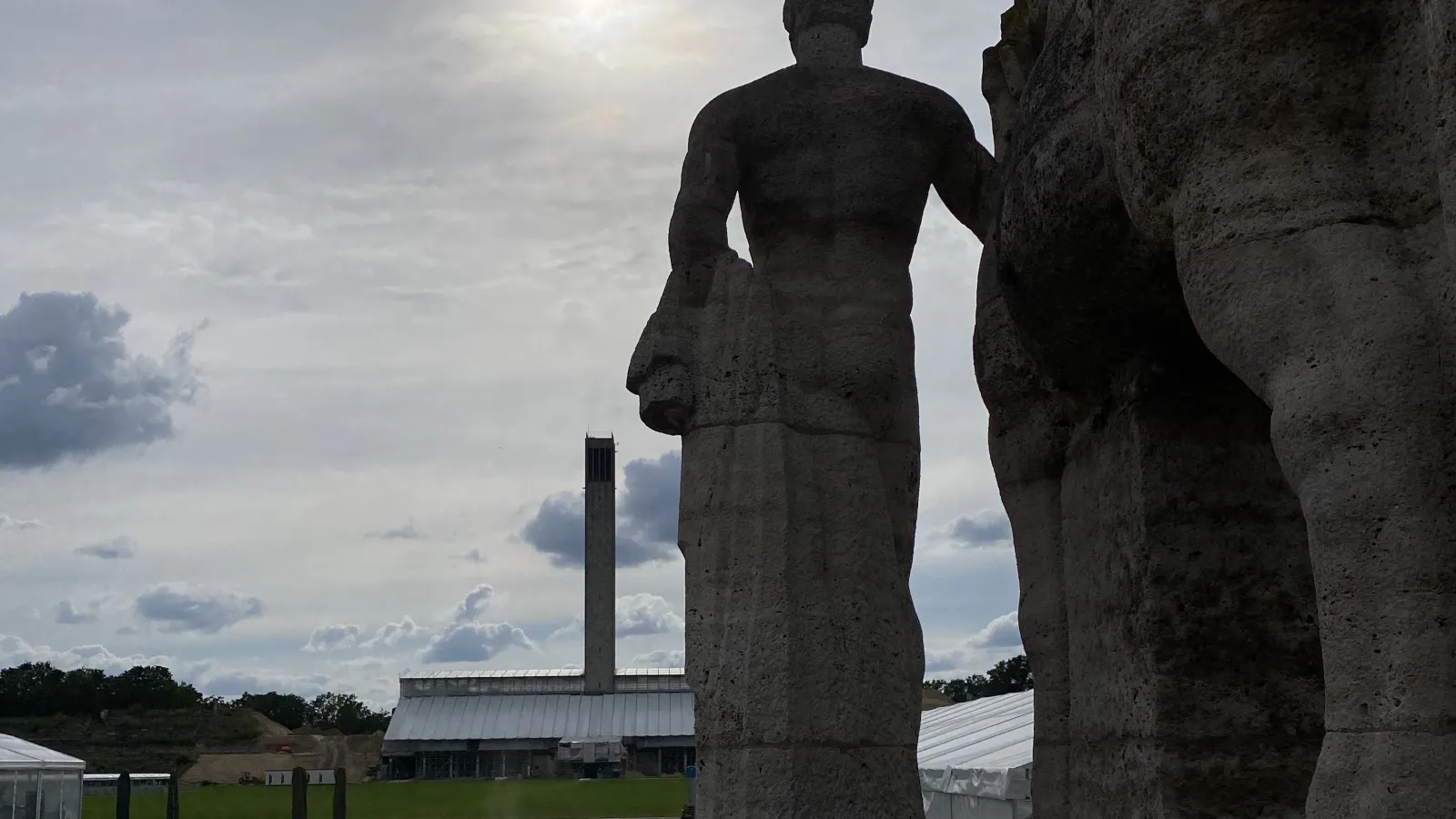 a sculpture in Europe