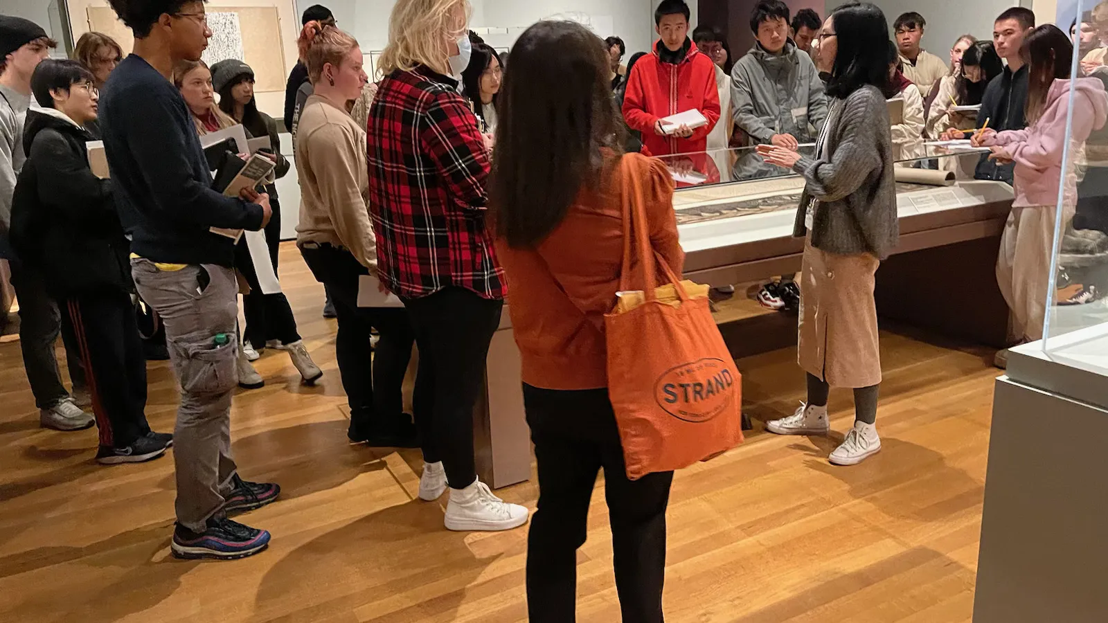 Professor Christina Burke Mathison and Class in the Cleveland Museum of Art