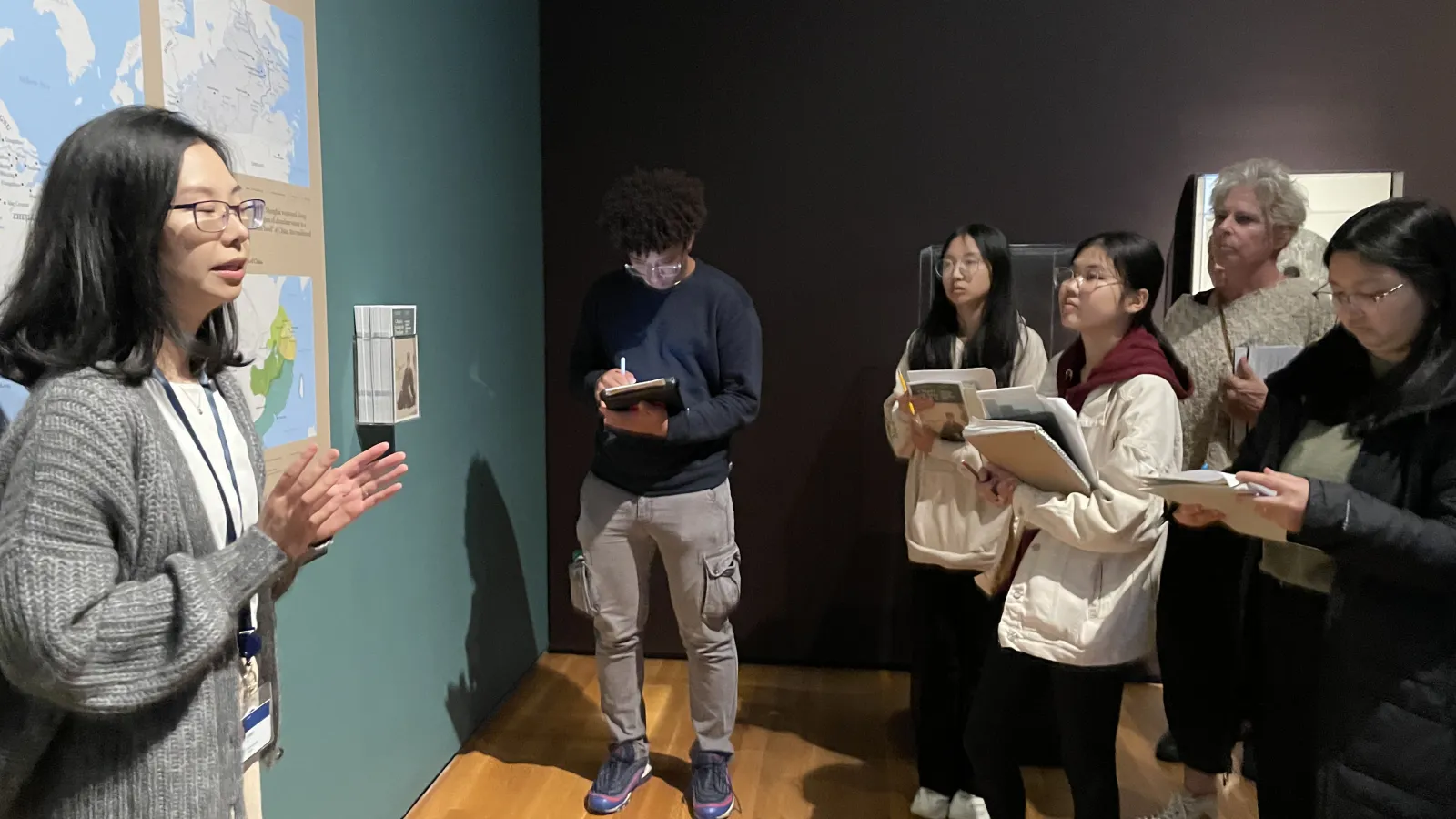 Professor Christina Burke Mathison and Class in the Cleveland Museum of Art