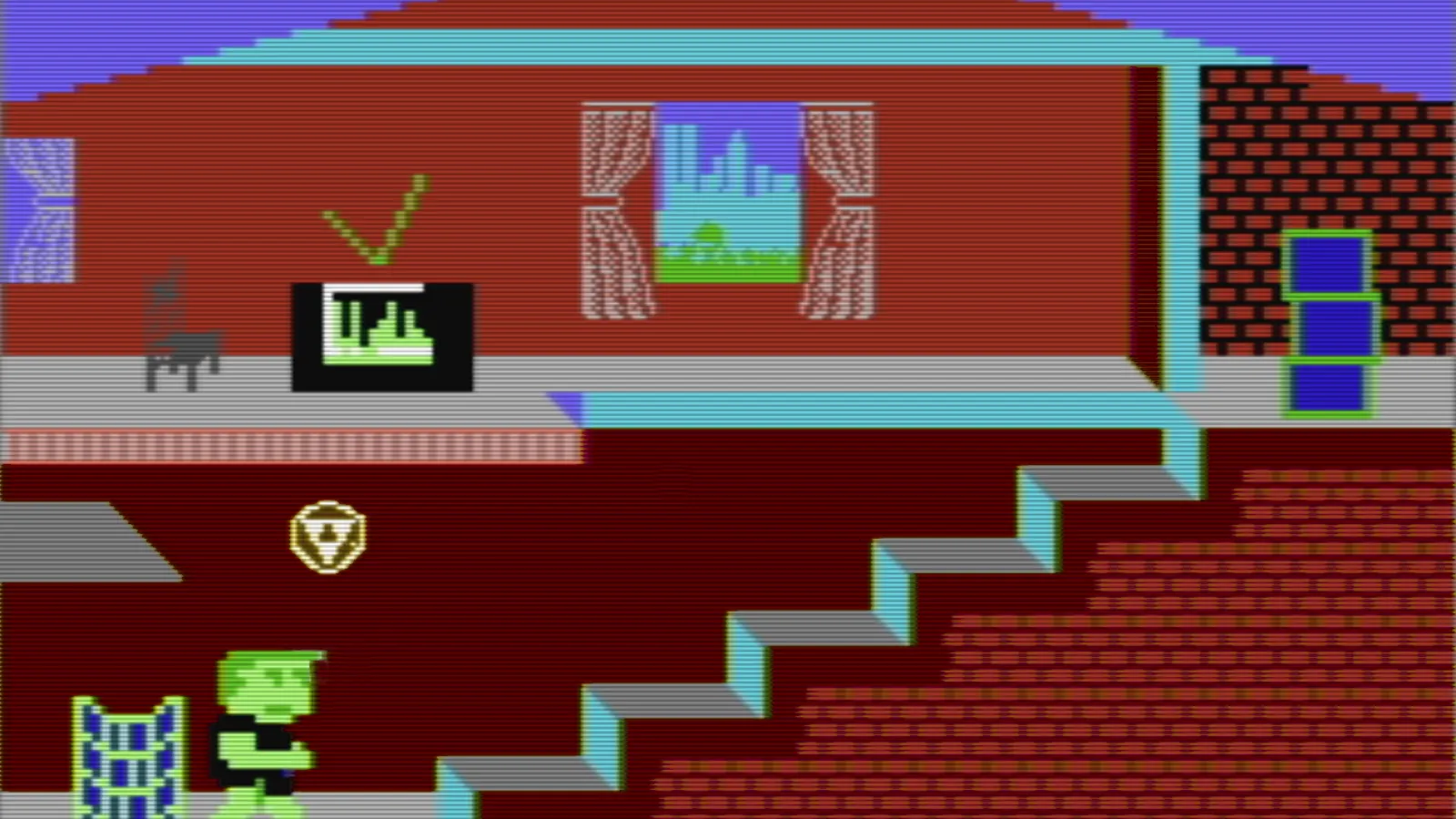  screenshot from Mike Builds a Shelter, 1983, video game