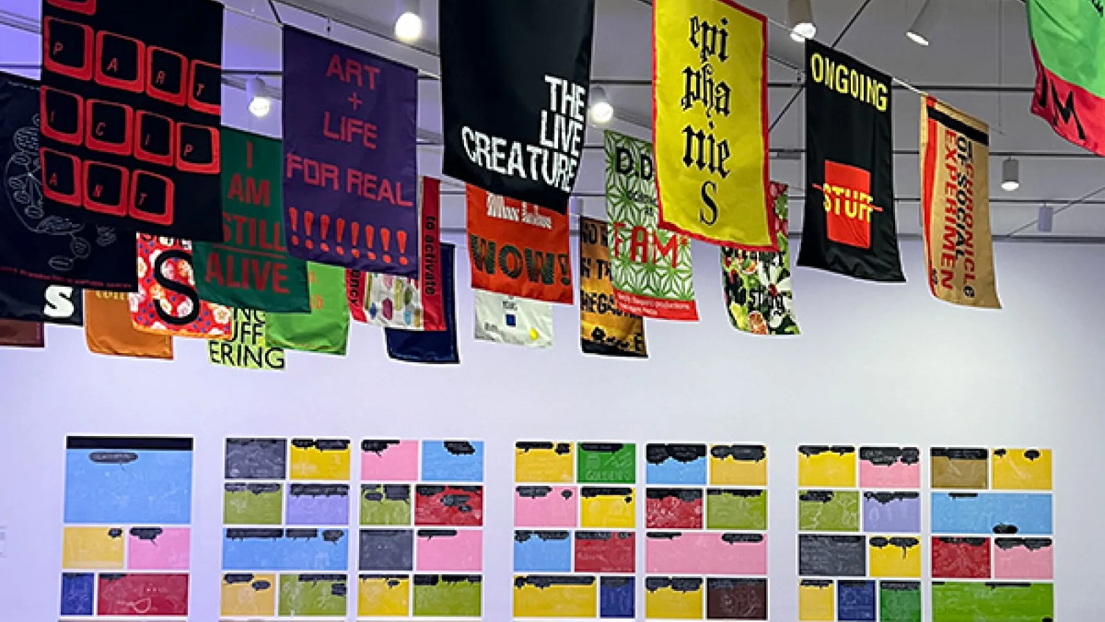  Installation view. Renée Green, Space Poem #1 (2007), ICA Boston