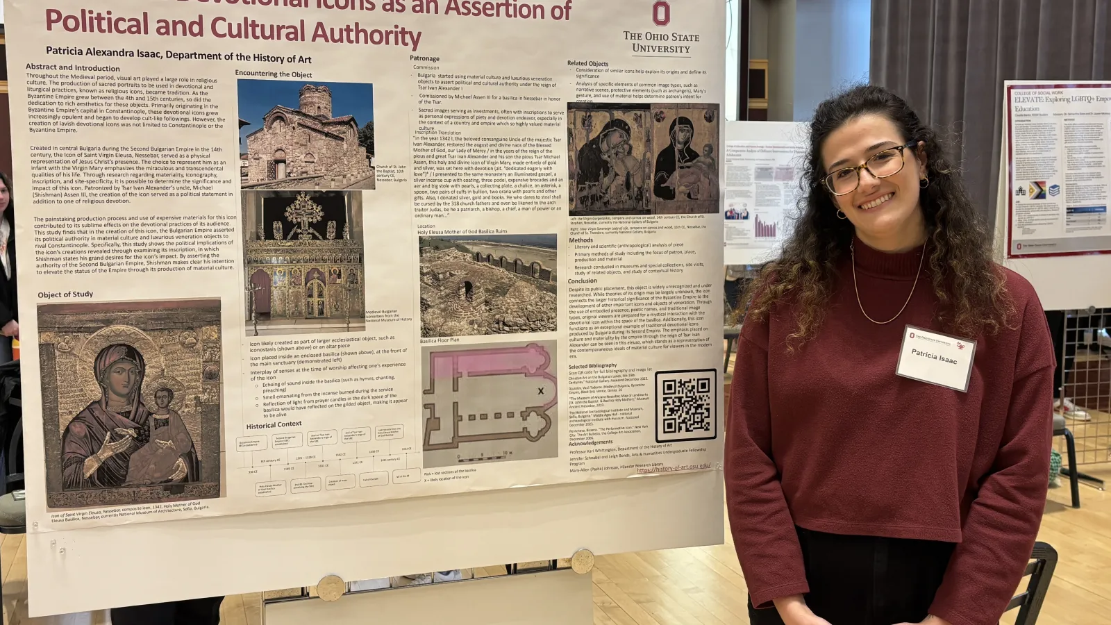 Alexa Isaac presenting her research