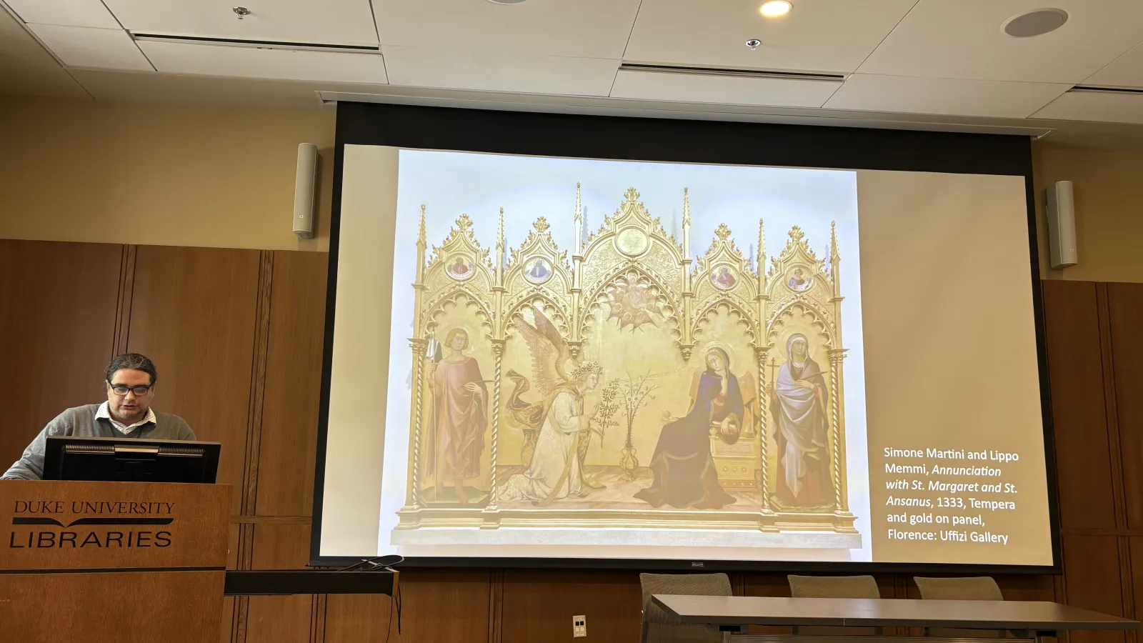 A title slide of Tony's presentation shown at the Vagantes Conference on Medieval Studies