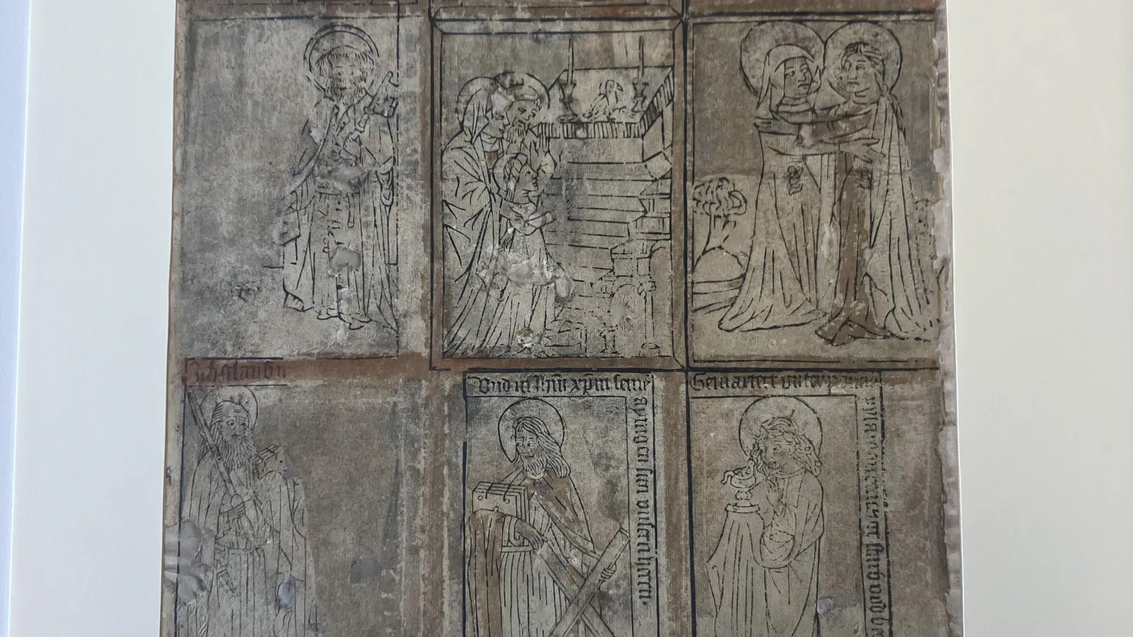 Medieval woodcut prints