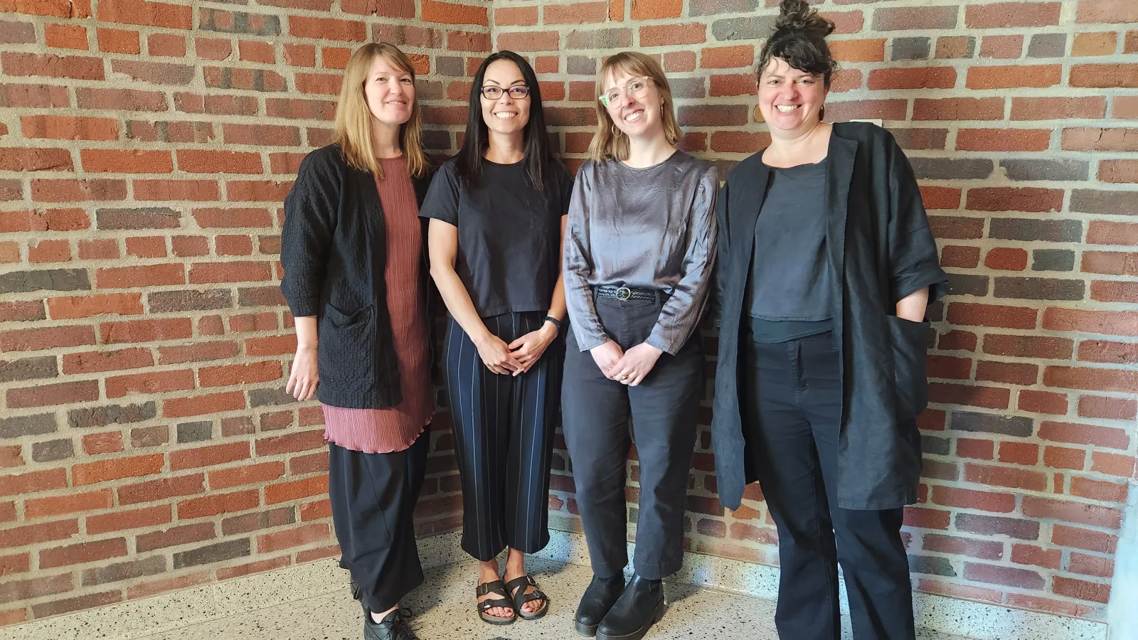 Kris Paulsen,  Namiko Kunimoto, Allie Mickle, and Erica Levin (left to right)