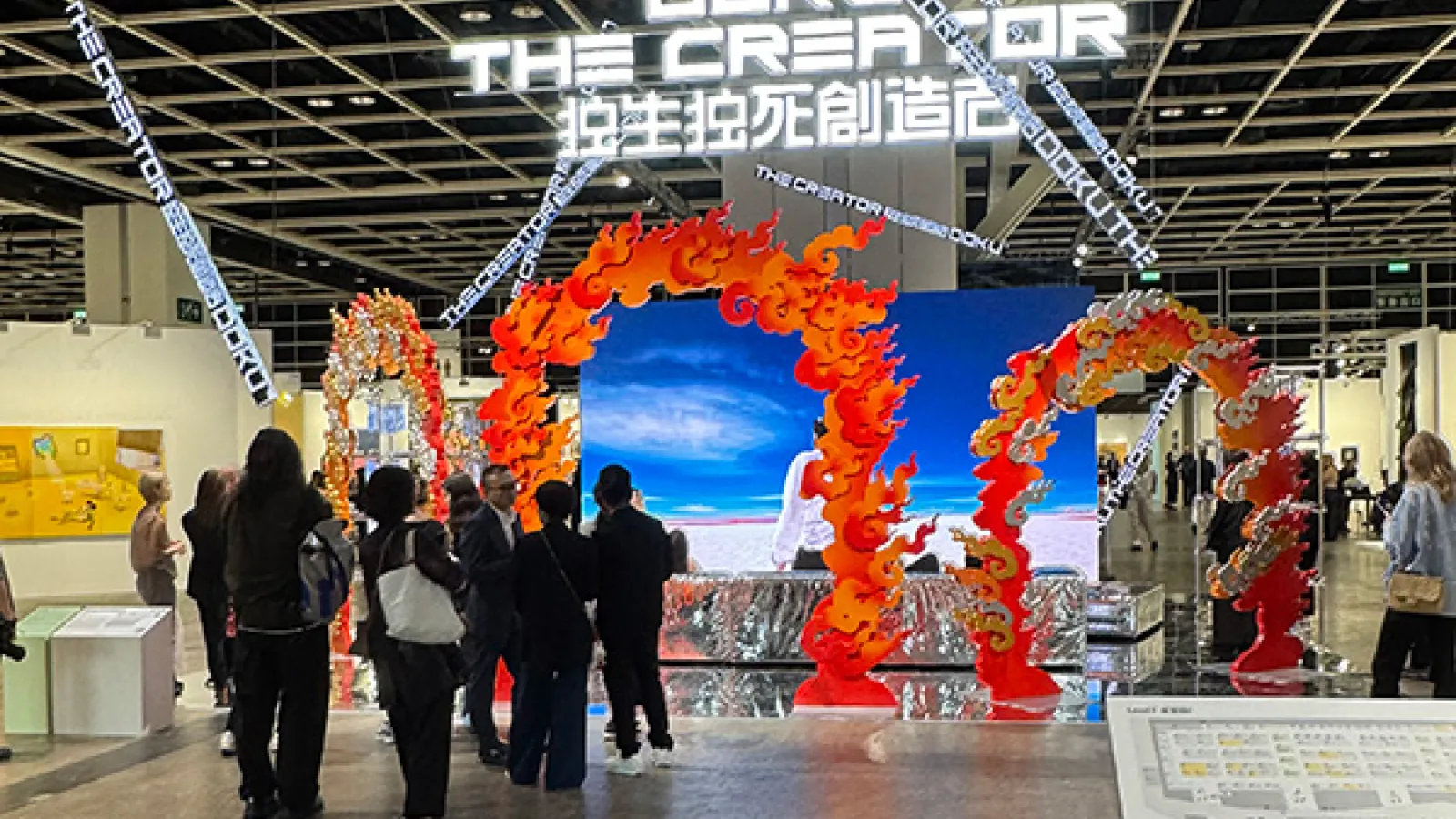 Lu Yang's installation at Art Basel Hong Kong.