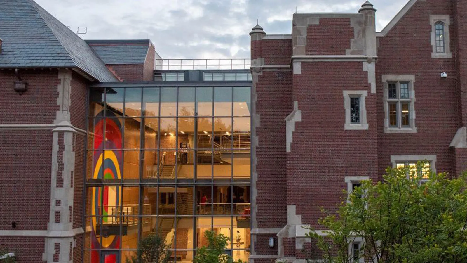 An exterior view of Pomerene Hall, home of the Department of History of Art