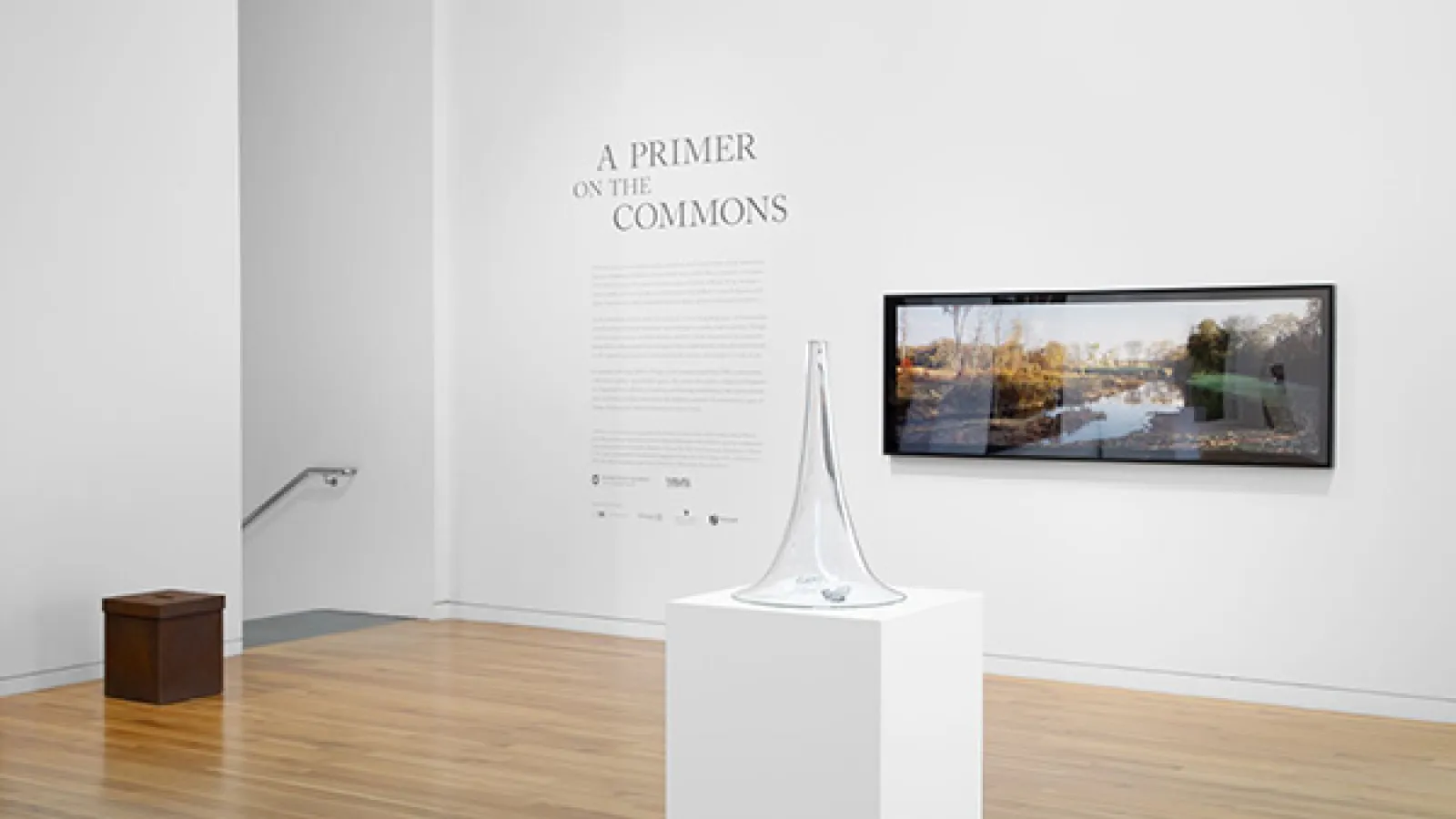 An installation image of the exhibition A Primer on the Commons at the Columbus Museum of Art