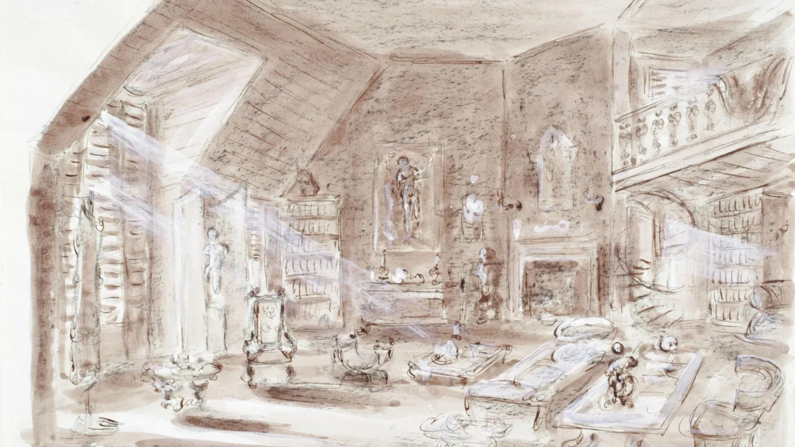 Oliver Messel' set design for Sebastian's Study in Suddenly, Last Summer (1959). Courtesy of the Victoria & Albert Museum.
