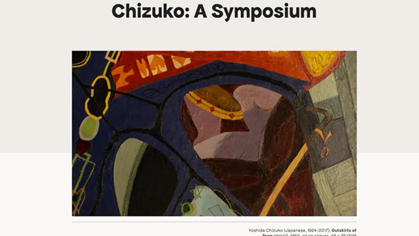 Redisocovering Yoshida Chizuko: A Symposium