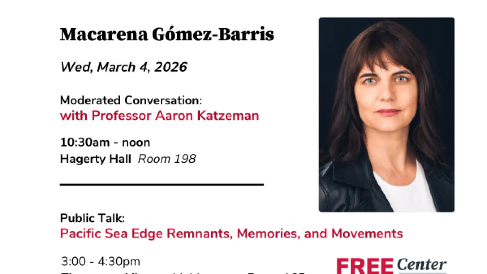 Macarena Gomez Barris Flyer 