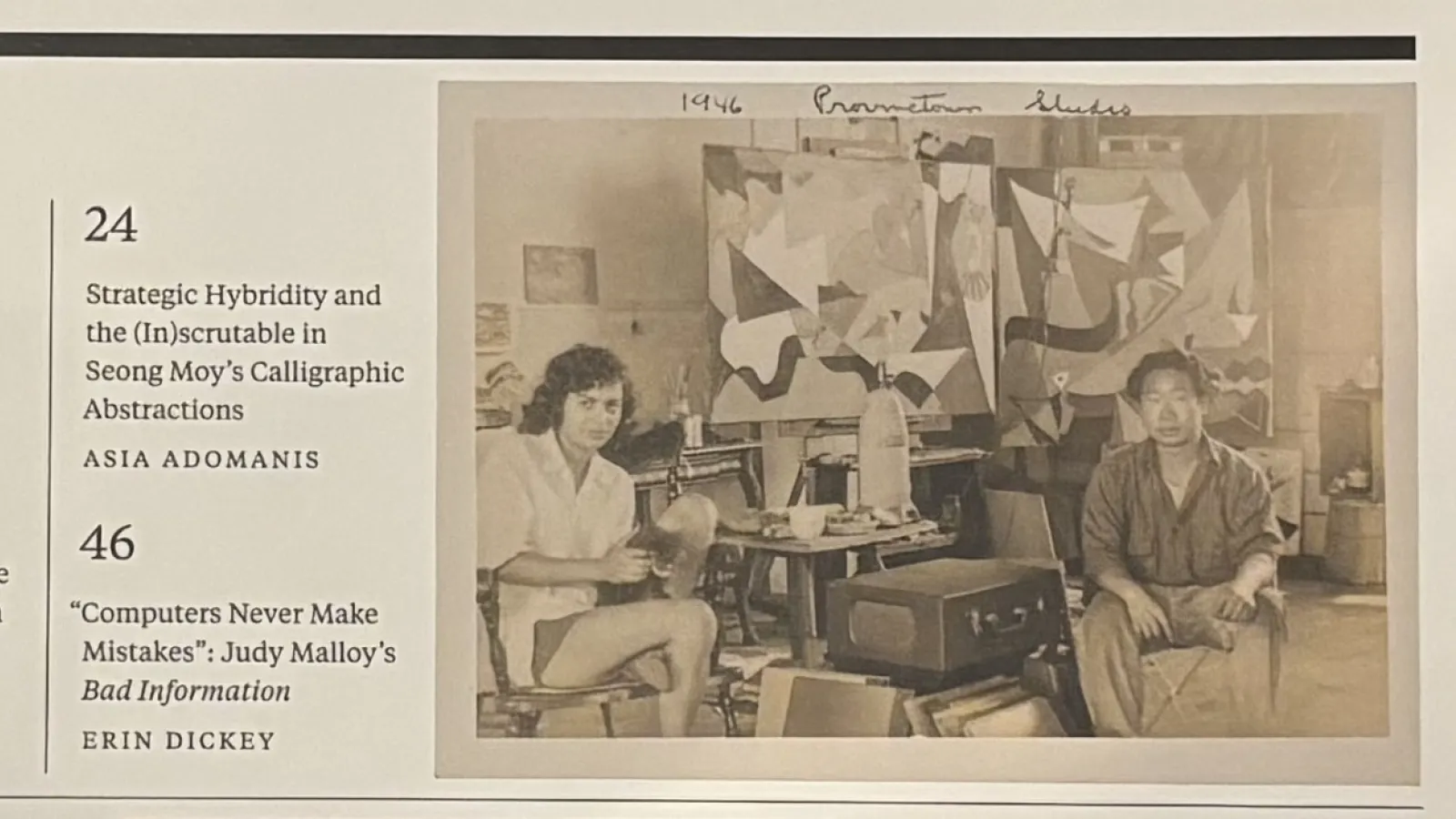 Asia's publication discussed during her presentation