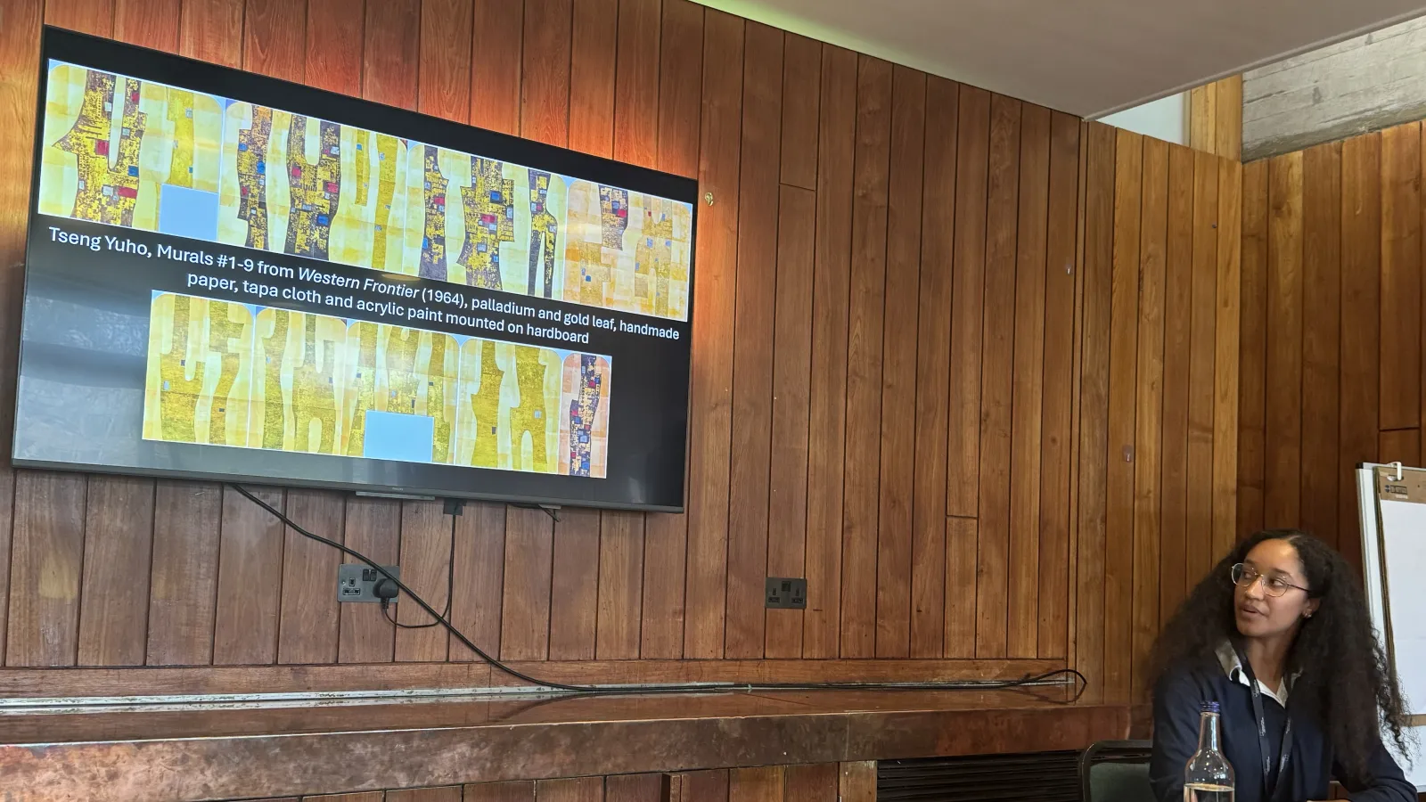 Asia presenting her slideshow
