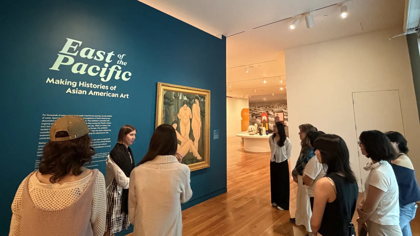 Students at East of Pacific exhibition at Columbus Museum of Art