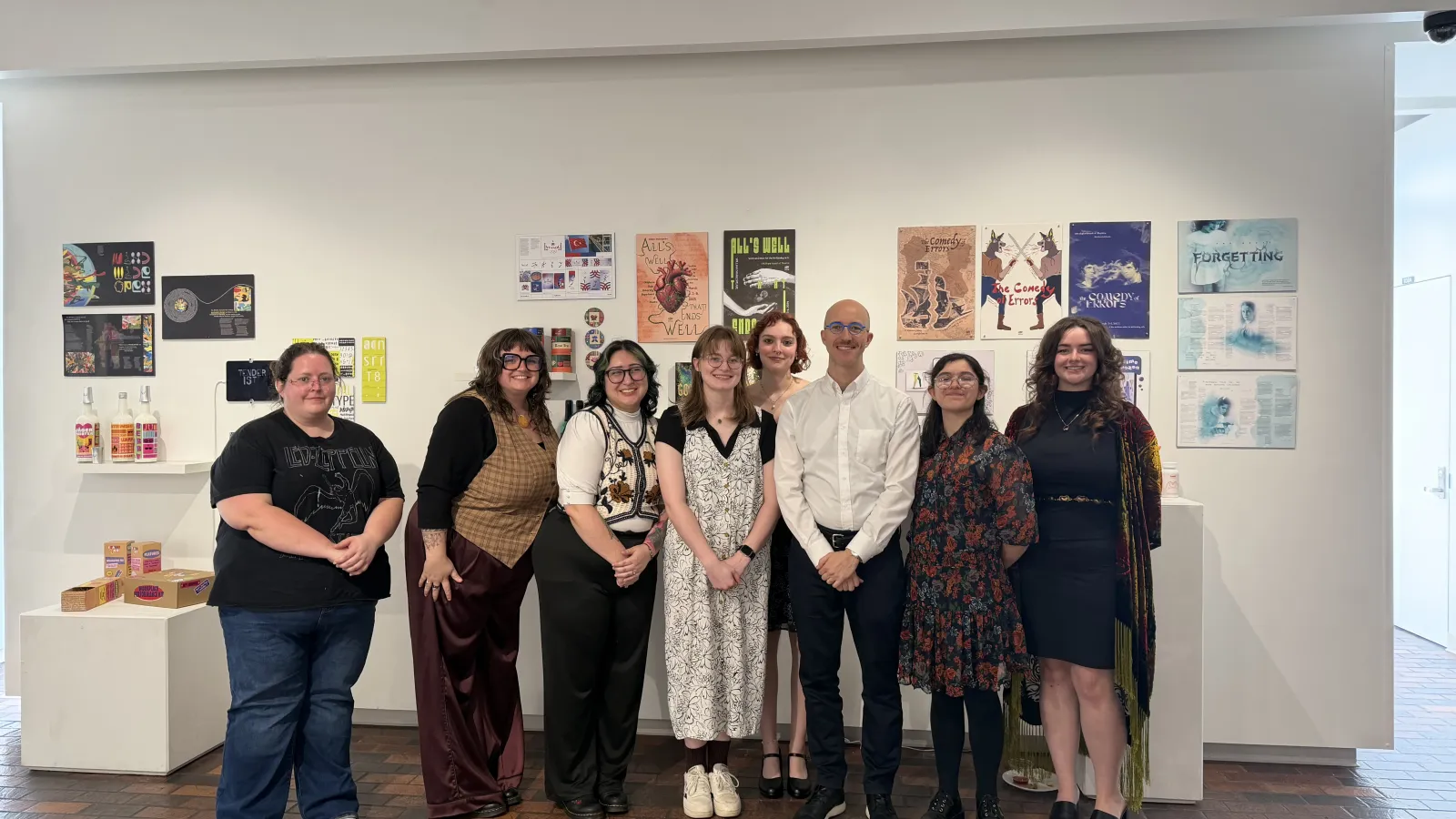 Group photo of Karl and his students