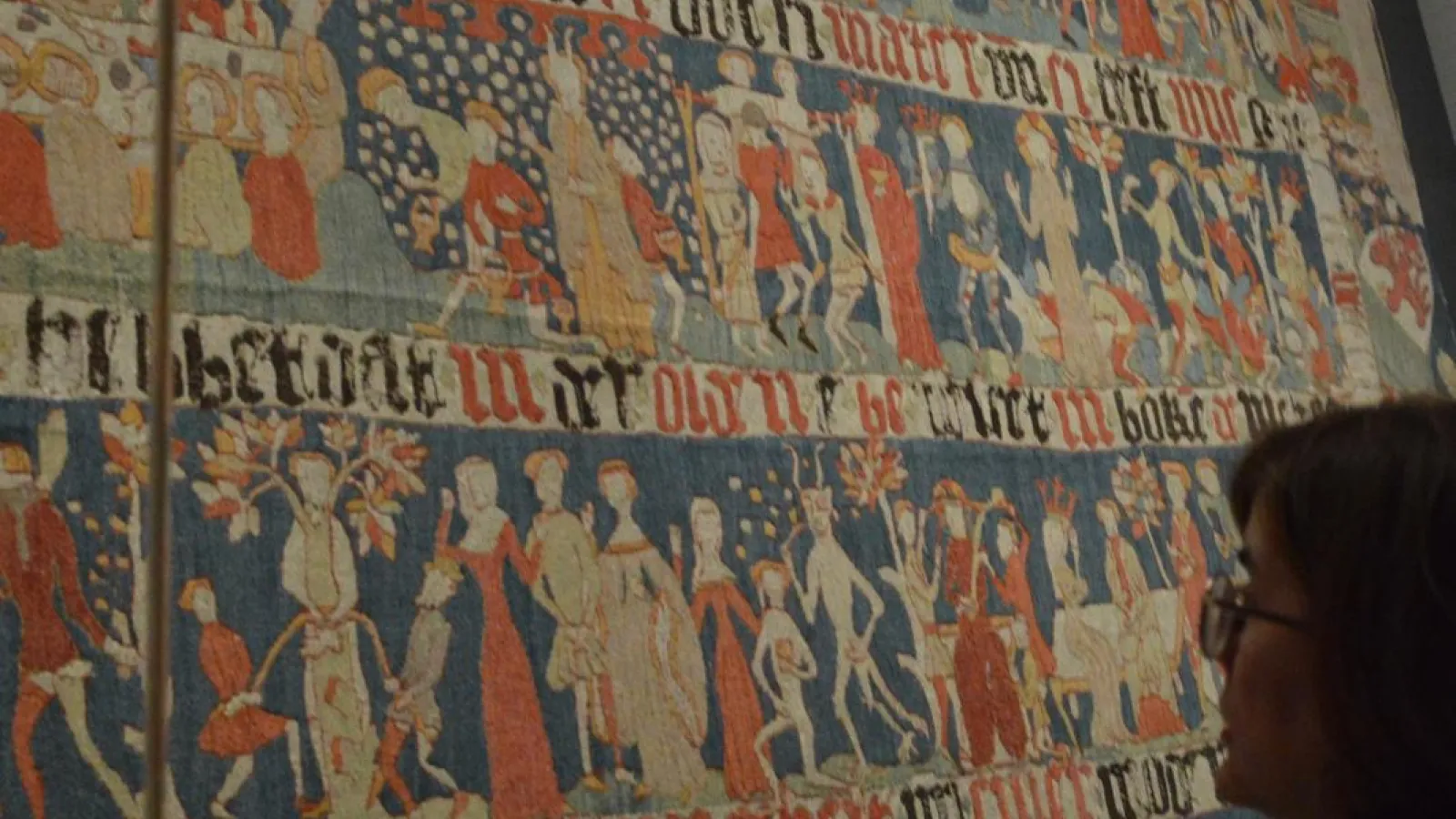 “Mirror of Salvation” wool embroidery, Wienhausen Convent