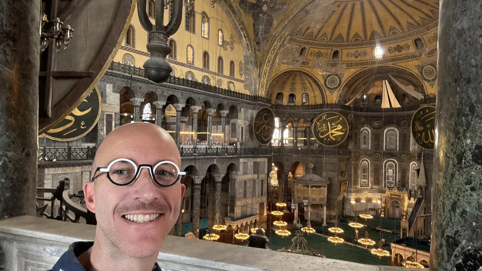 Whittington at Hagia Sophia in Instanbul, September 2025.