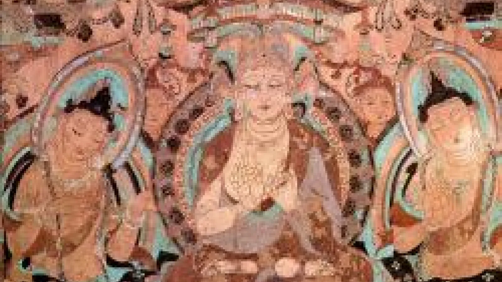 Art piece depicting Manjushri, the Bodhisattva of wisdom in Mahayana Buddhism