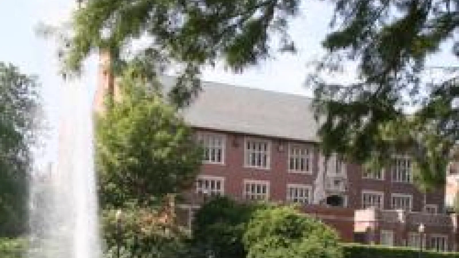 Pomerene Hall and Mirror Lake