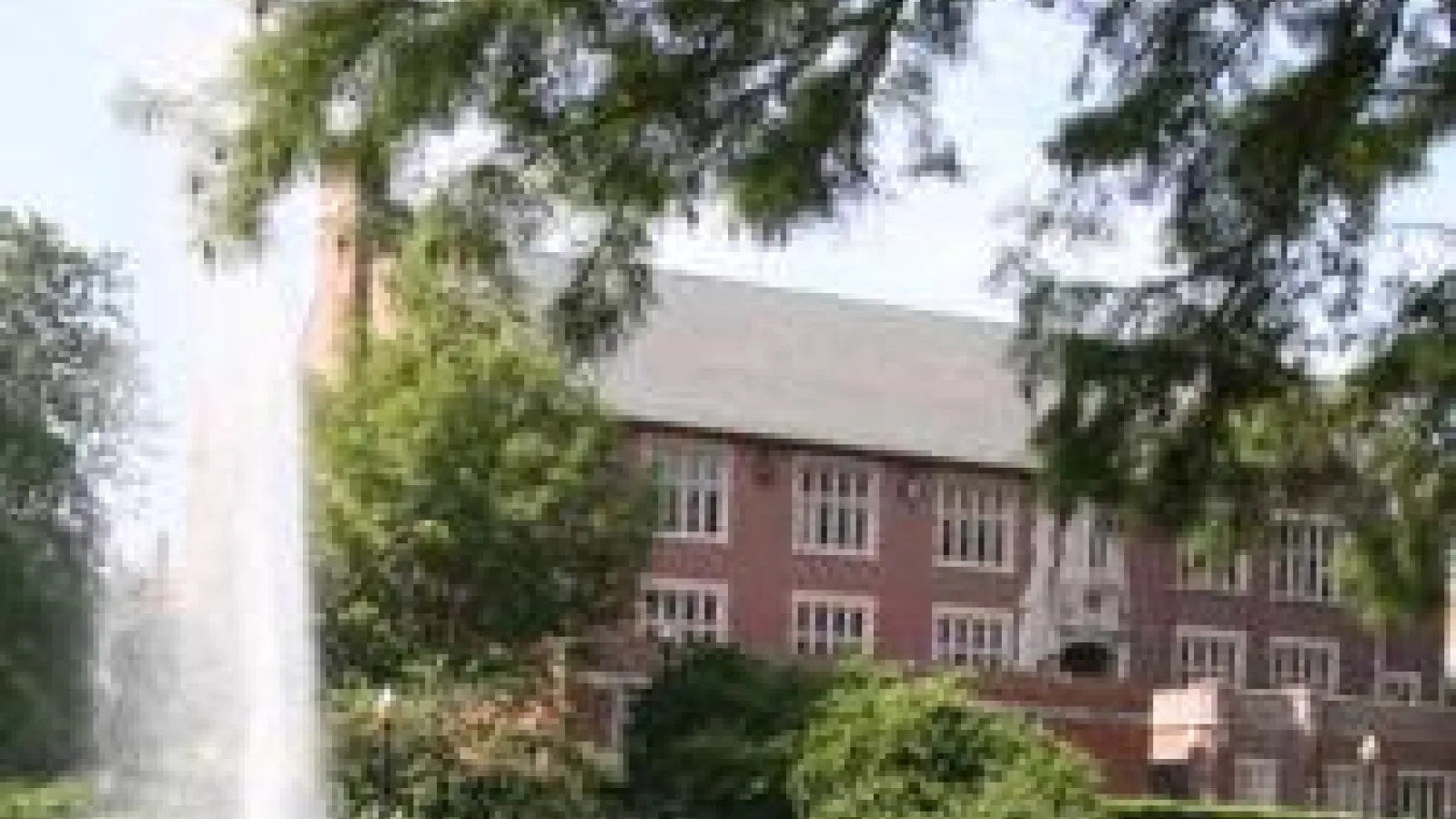 Mirror Lake in front of Pomerene Hall
