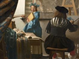 Vermeer painting of painter and subject
