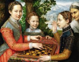painting Sofonisba Anguissola, The Chess Game, 1555