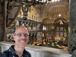 Whittington at Hagia Sophia in Instanbul, September 2025.