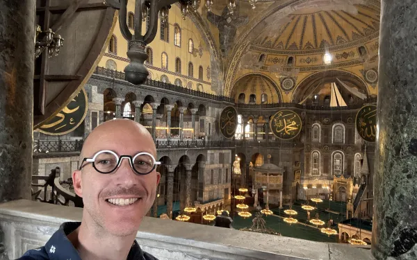 Karl Whittington at Hagia Sophia