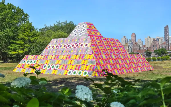 Public Land Art Stepped Pyramid