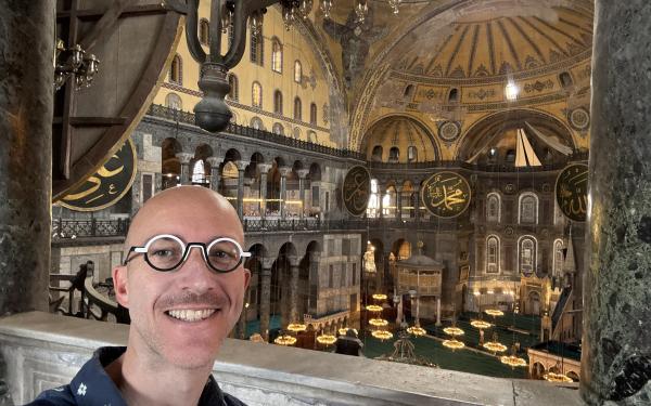Karl Whittington at Hagia Sophia