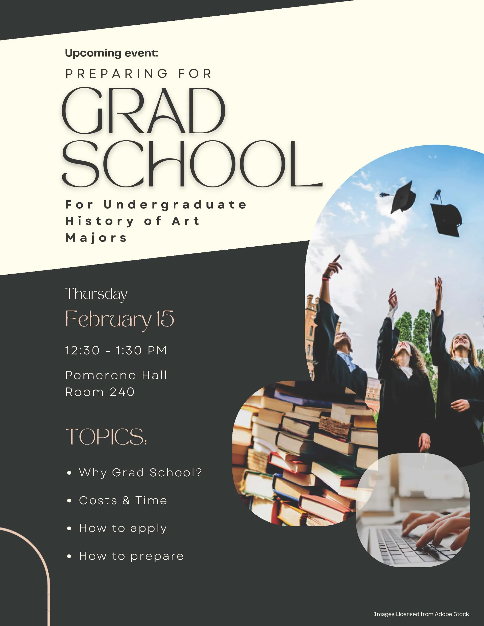 Preparing for grad school flyer