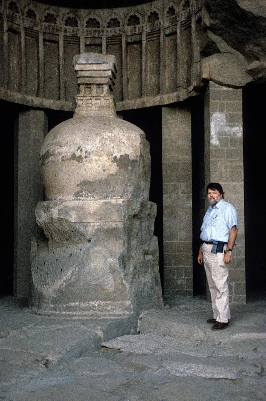 John Huntington photo - on research trip