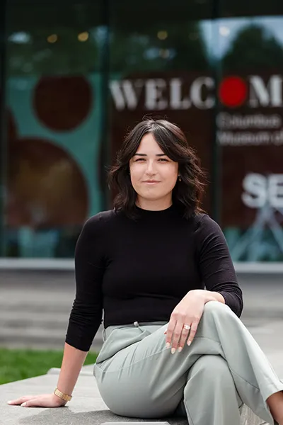 History of Art Department alumna Abby Diaz