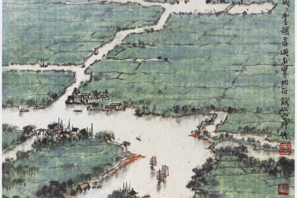 Painting of streams and Mountains in early people's republic of China