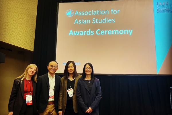 Allie Mickle, Yifan Li, Eunicie Uhm and Namiko Kunimoto at AAS