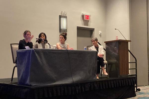 Karin Flora at panel