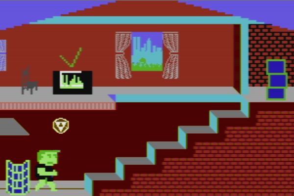  screenshot from Mike Builds a Shelter, 1983, video game
