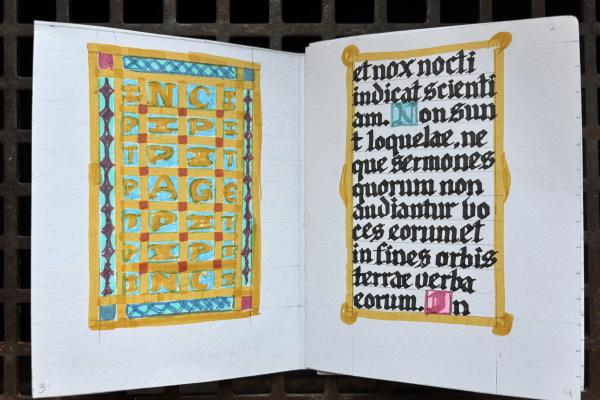 two pages open