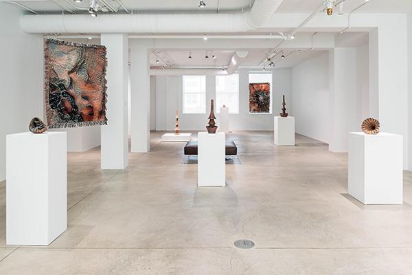 An installation image of the exhibition Sarah Rosalena: In All Directions at the Columbus Museum of Art at the Pizzuti